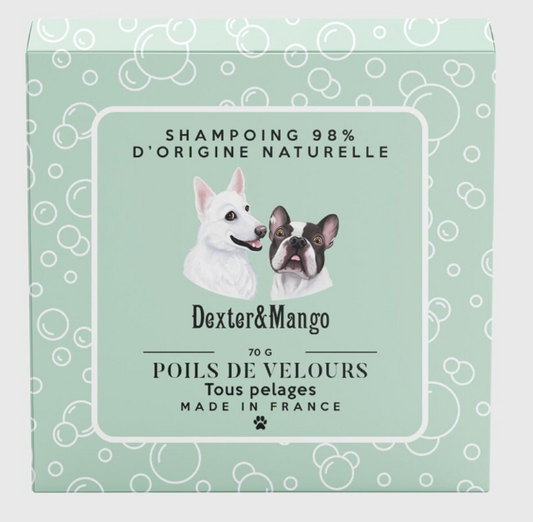 Shampoing solide poils de velours Dexter & Mango