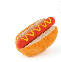 Jouet en peluche pour chien Hot Dog