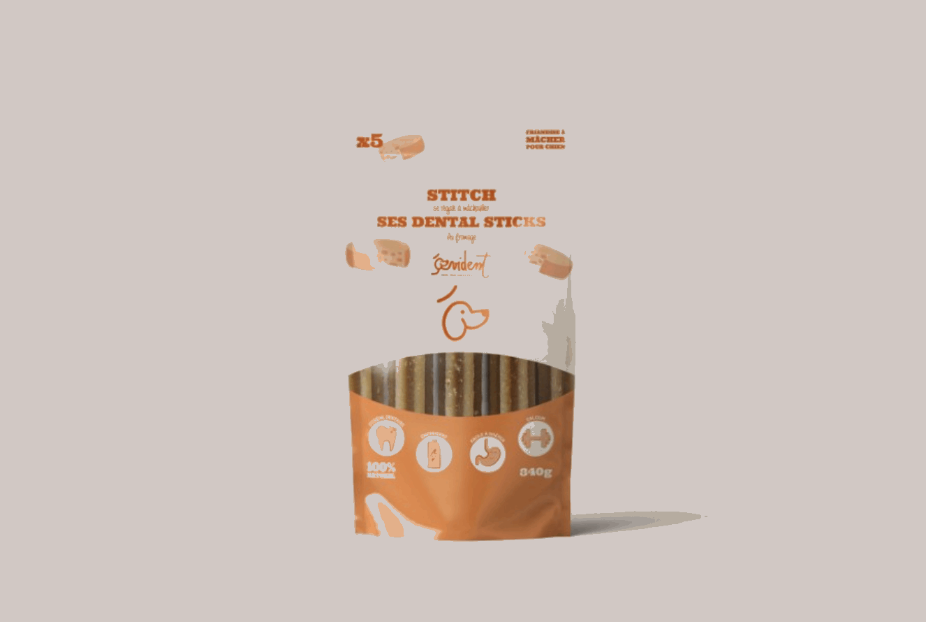 Friandises Bucco-Dentaires Naturelles pour Chiens au Fromage - Sticks à Mâcher Sains et Savoureux