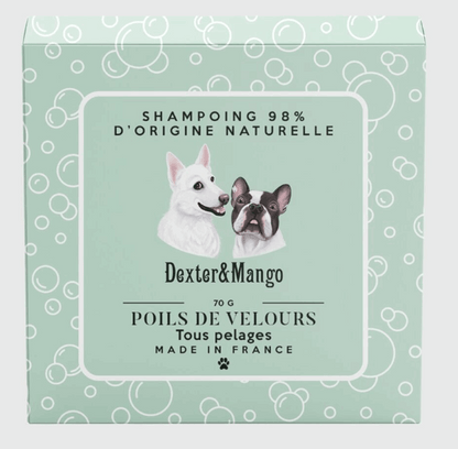 Shampoing solide pour chien Poils de Velours - Dexter & Mango